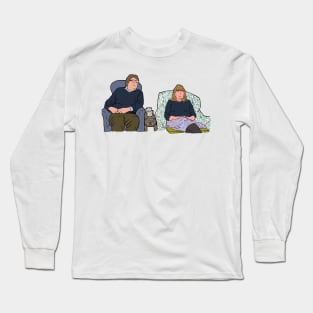 Giles And Mary from Gogglebox Long Sleeve T-Shirt